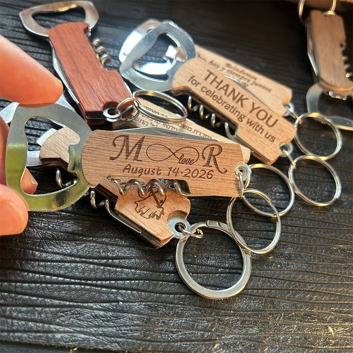 Wine With Beer Name - 10pcs Custom Colorful Logo Favor Gift