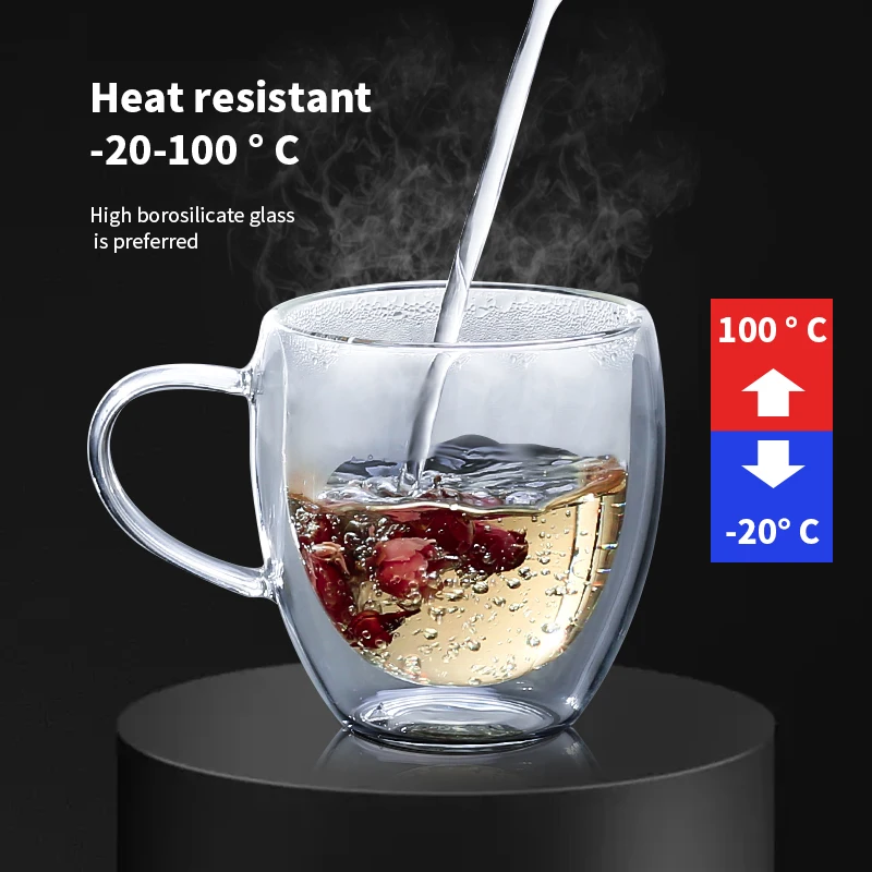 Transparent Glass Coffee Cup M - đánh giá và giá Wine Vodka Beer
