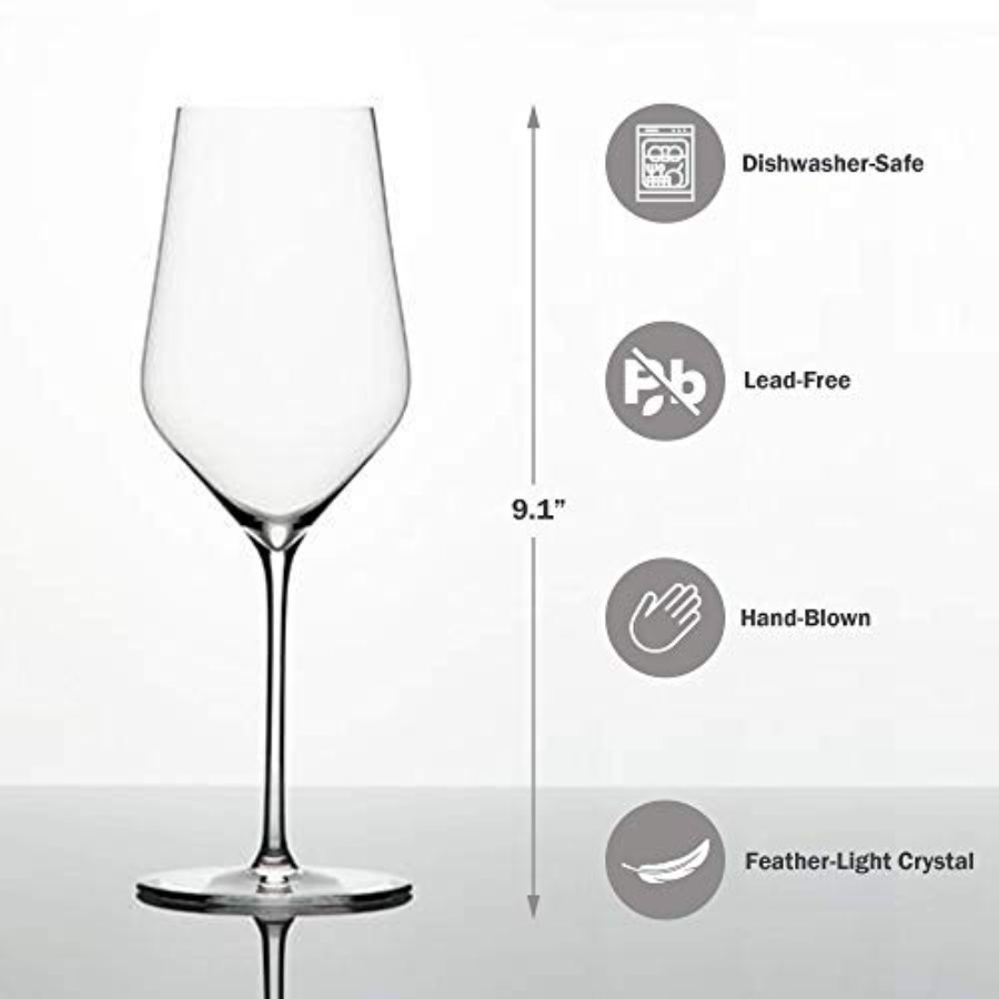 Denk'Art White Wine Glass made - đánh giá và giá Wine Glass Set Crystal