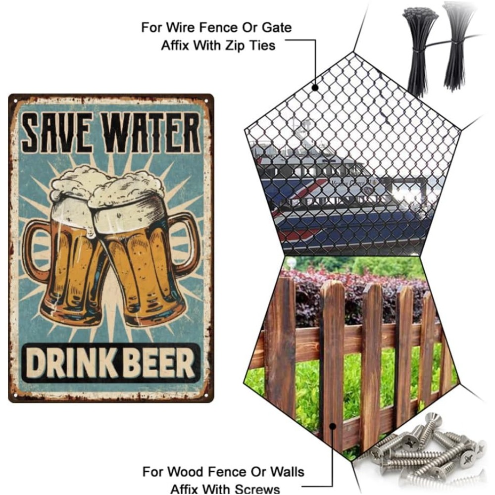 1 pc Beer Metal Sign Bar Tin S - đánh giá và giá Wine Beer And Liquor