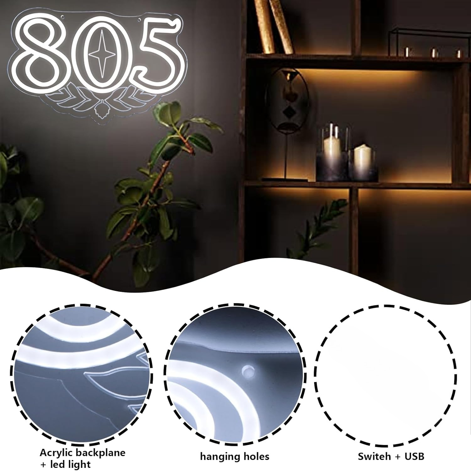 805 Neon Sign Beer Bar Art Wal - đánh giá và giá Beer & Wine Downtown