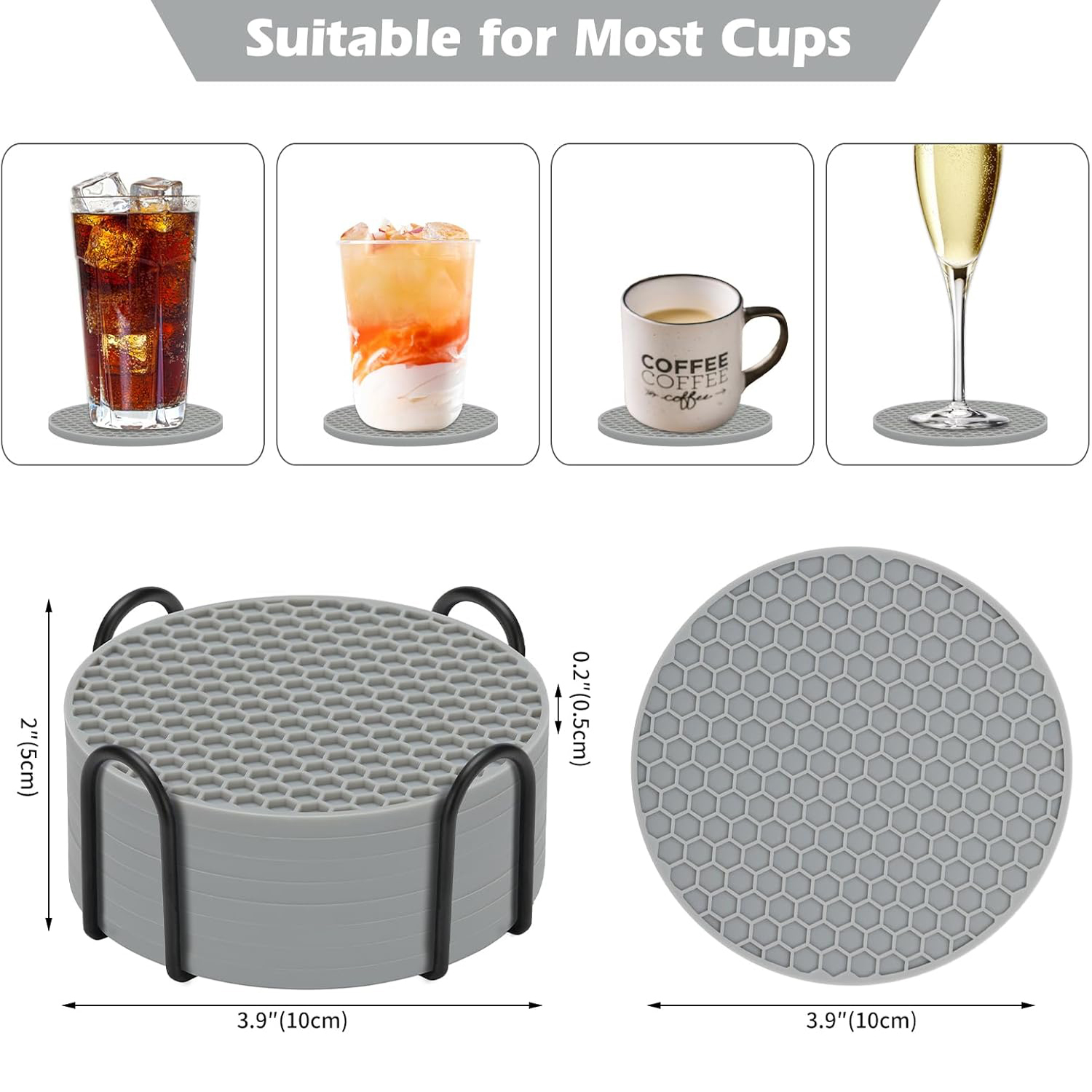 Silicone Coasters Set with Hol - đánh giá và giá Wine Beer And Liquor