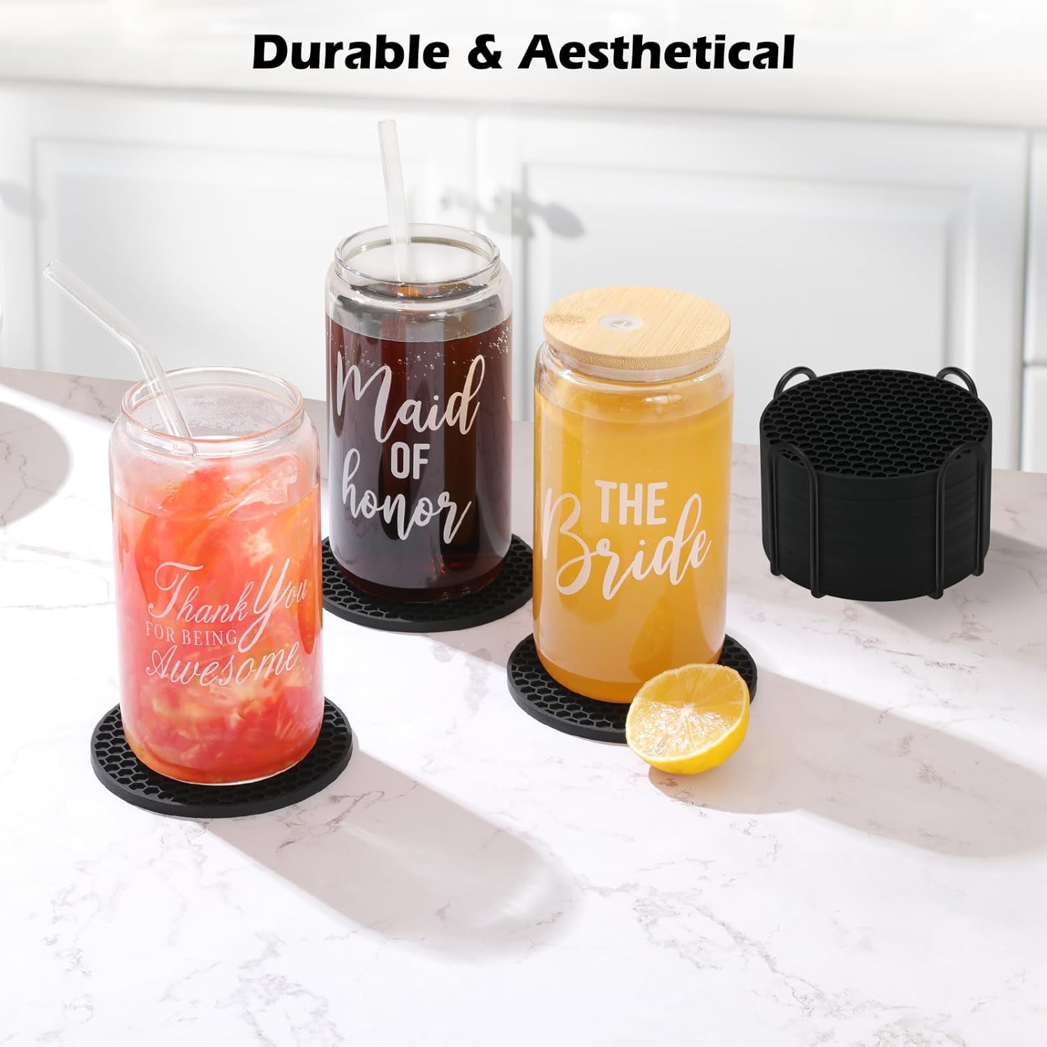 Silicone Coasters Set with Hol - đánh giá và giá Wine Beer And Liquor
