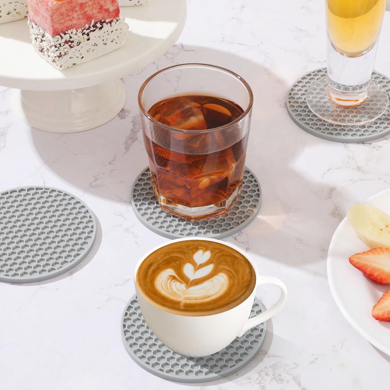 Silicone Coasters Set with Hol - đánh giá và giá Wine Beer And Liquor