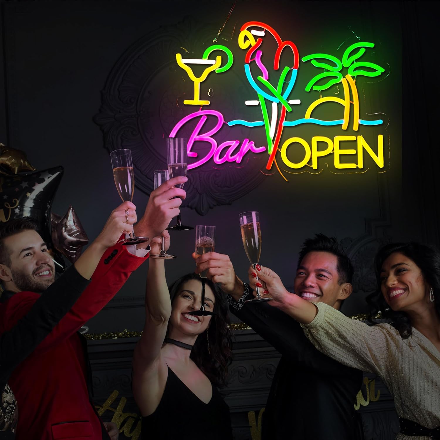 Bar Open Neon Sign Business Ar - đánh giá và giá Beer & Wine Downtown