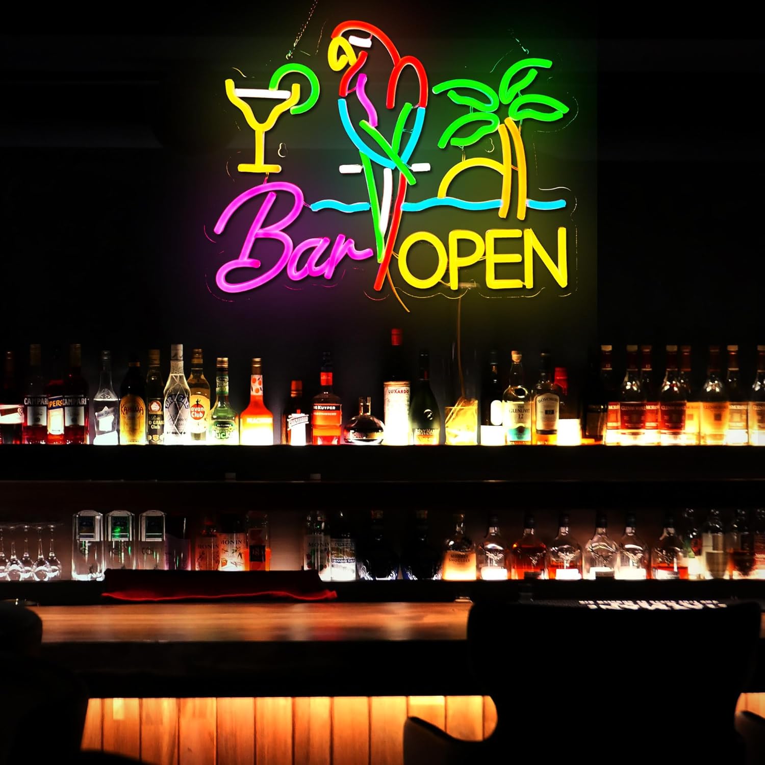 Bar Open Neon Sign Business Ar - đánh giá và giá Beer & Wine Downtown