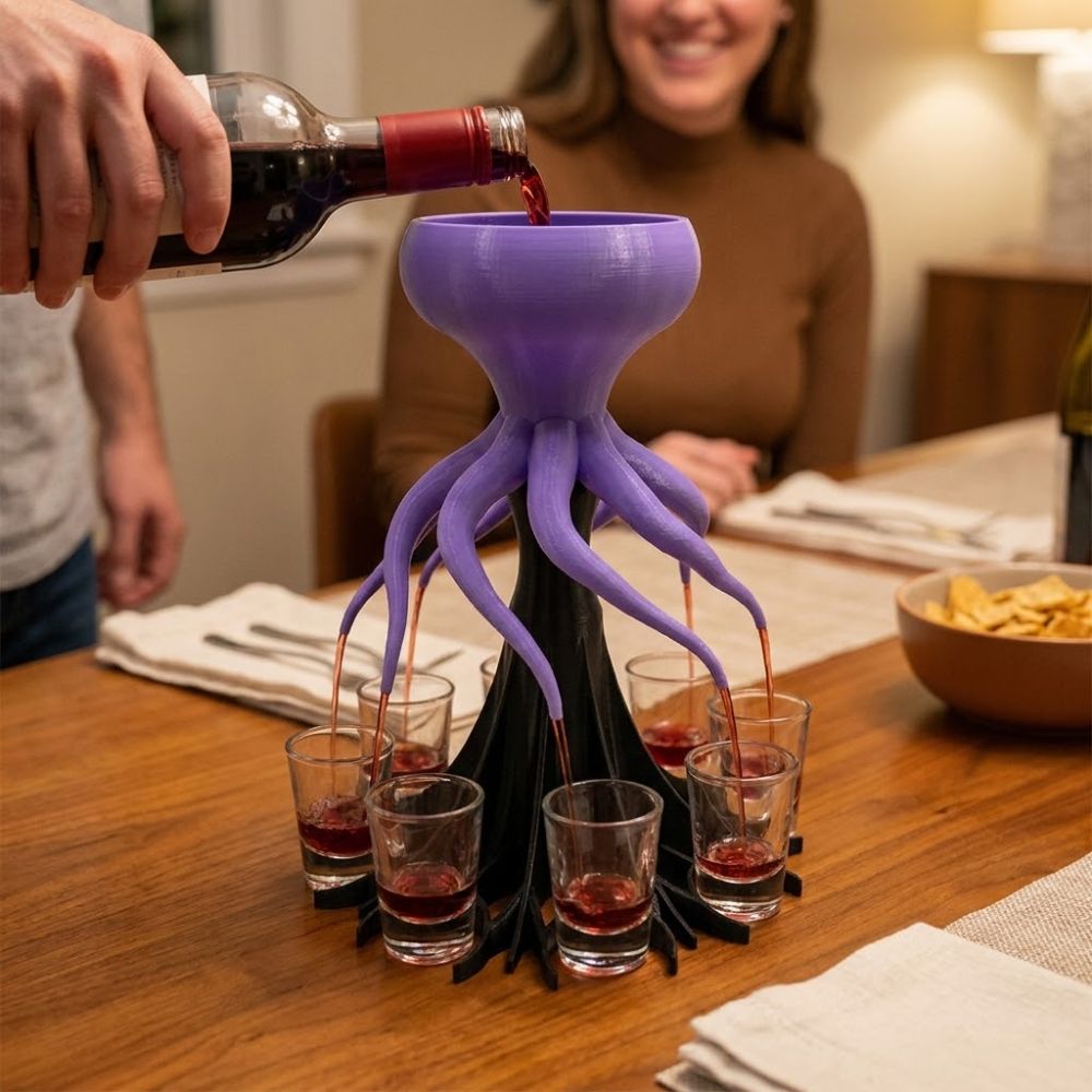 8 Holes 3D Printing Wine Distr - đánh giá và giá Wine Beer And Liquor