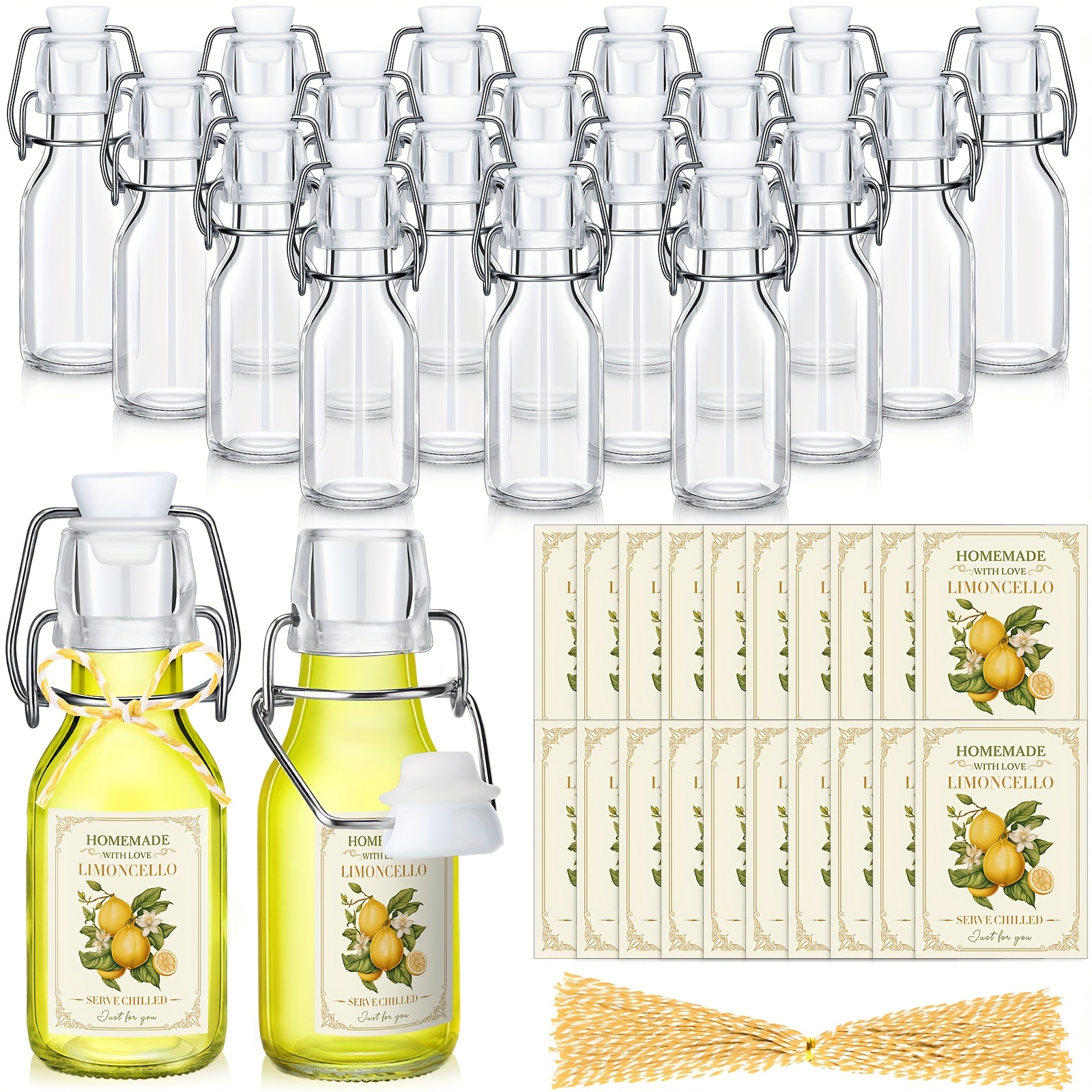 20 Sets (Bottles & Lids) 4oz C - đánh giá và giá Beer & Wine Downtown