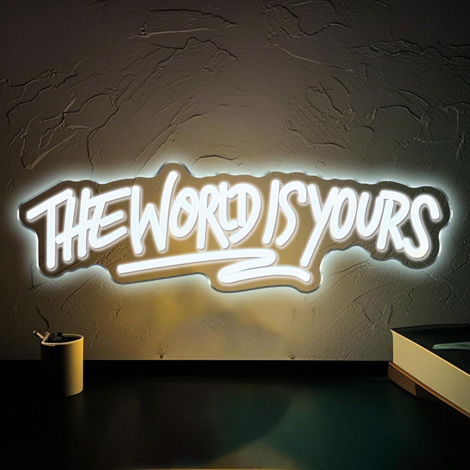 The World is Yours Neon Sign U - đánh giá và giá Beer & Wine Downtown