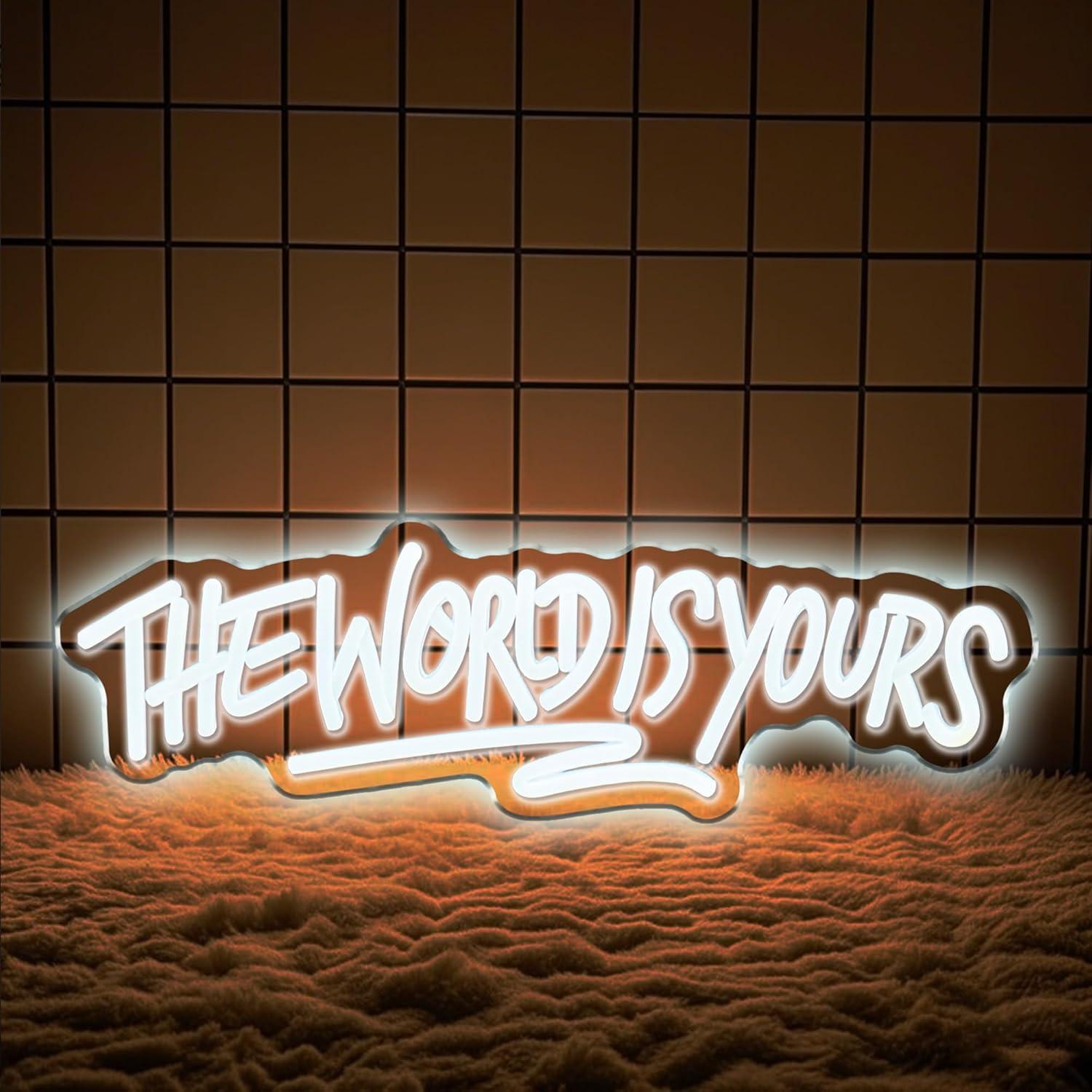 The World is Yours Neon Sign U - đánh giá và giá Beer & Wine Downtown