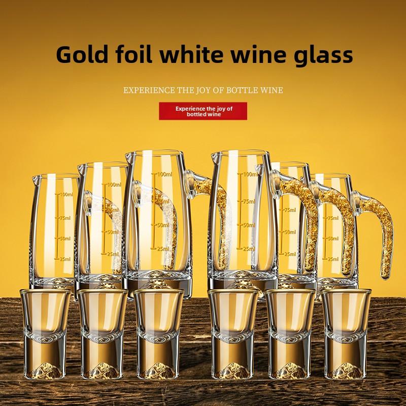 Crystal Glass Gold Foil Mounta - đánh giá và giá Wine Glass Set Crystal