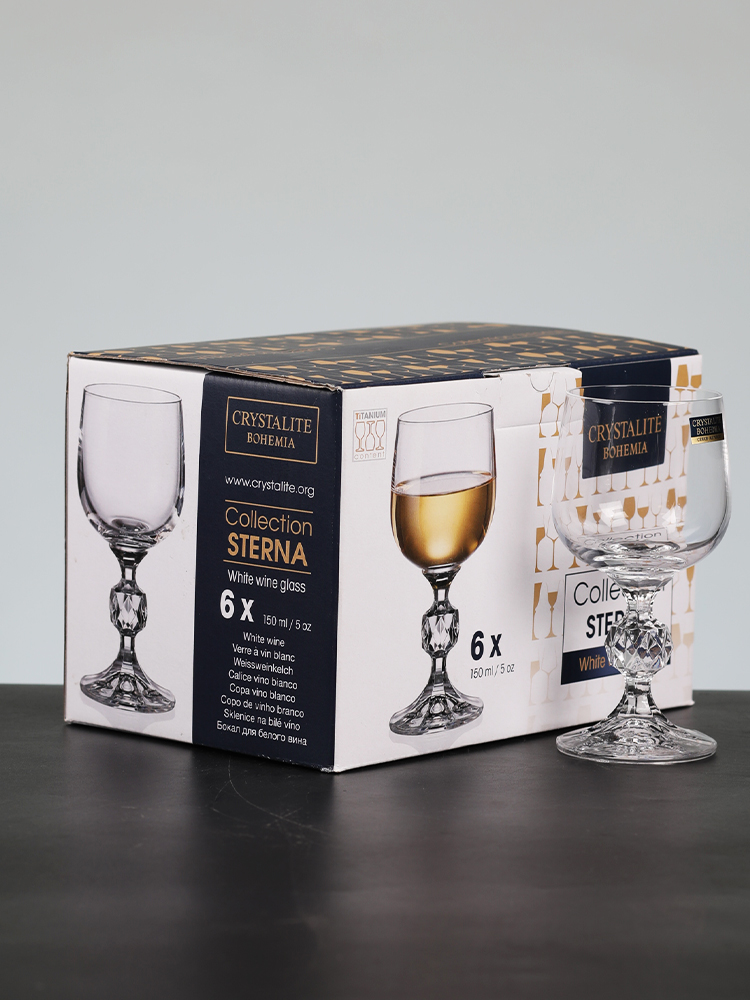 Sterna Liqueur Czech Crystal G - đánh giá và giá Wine Glass Set Crystal