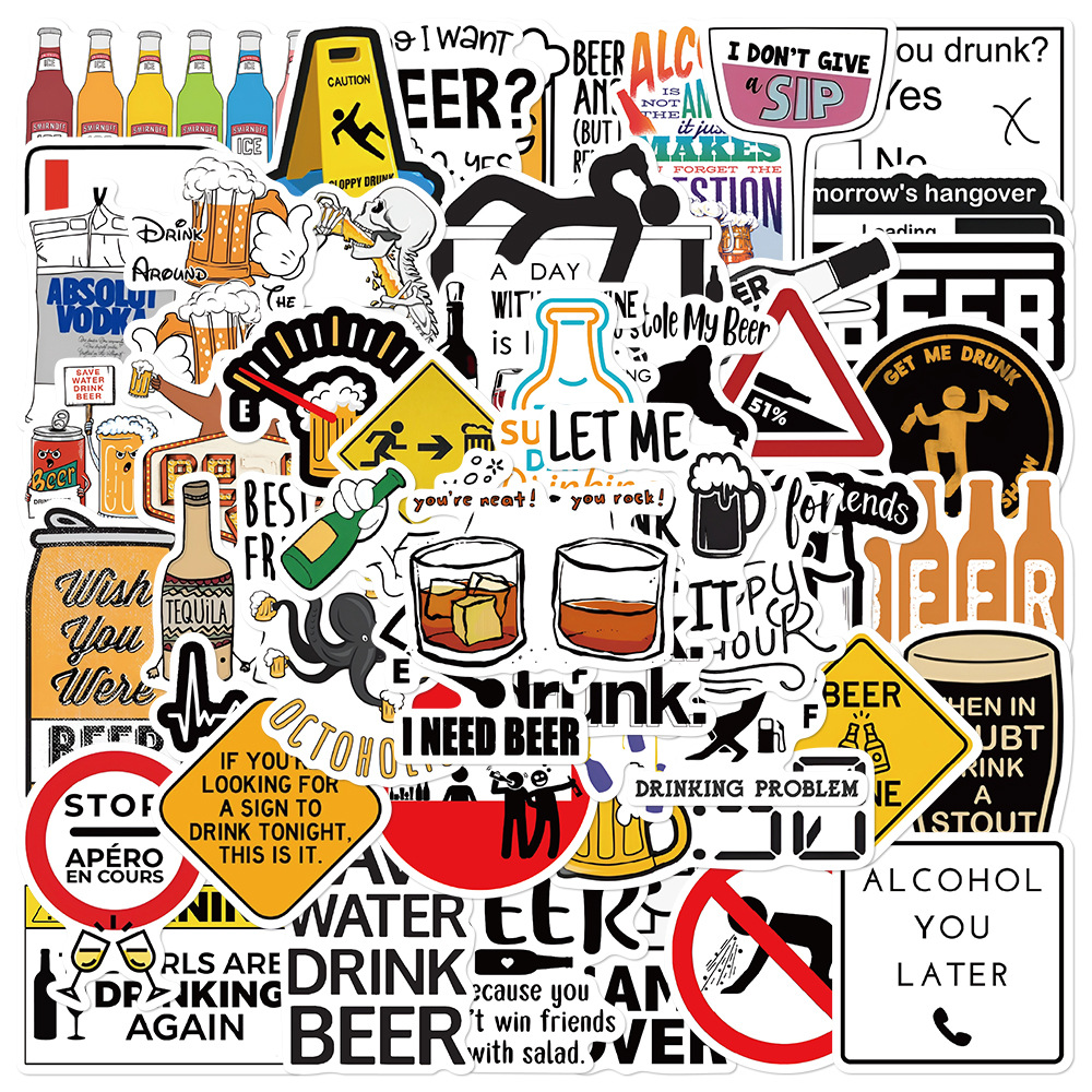 10/30/52PCS Funny Alcoholism V - đánh giá và giá Wine Vodka Beer