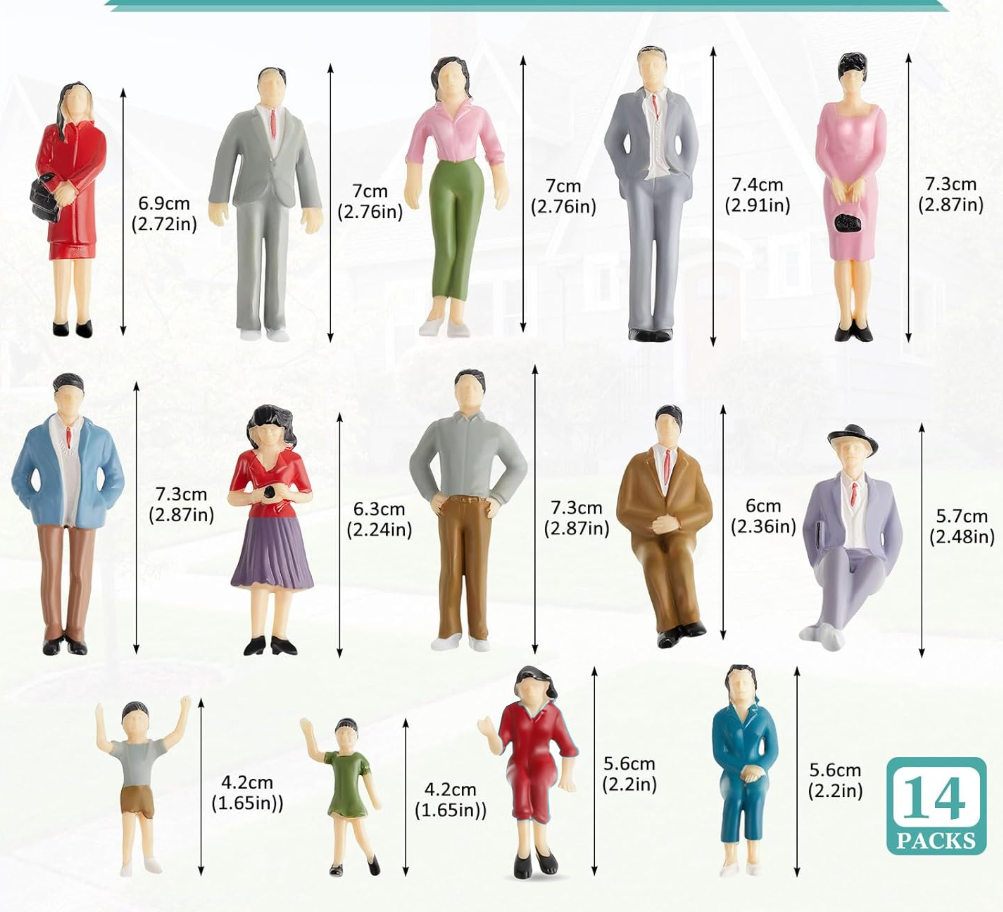 14pcs Miniature People 1:25 Sc - đánh giá và giá Cocktail Shaker Set