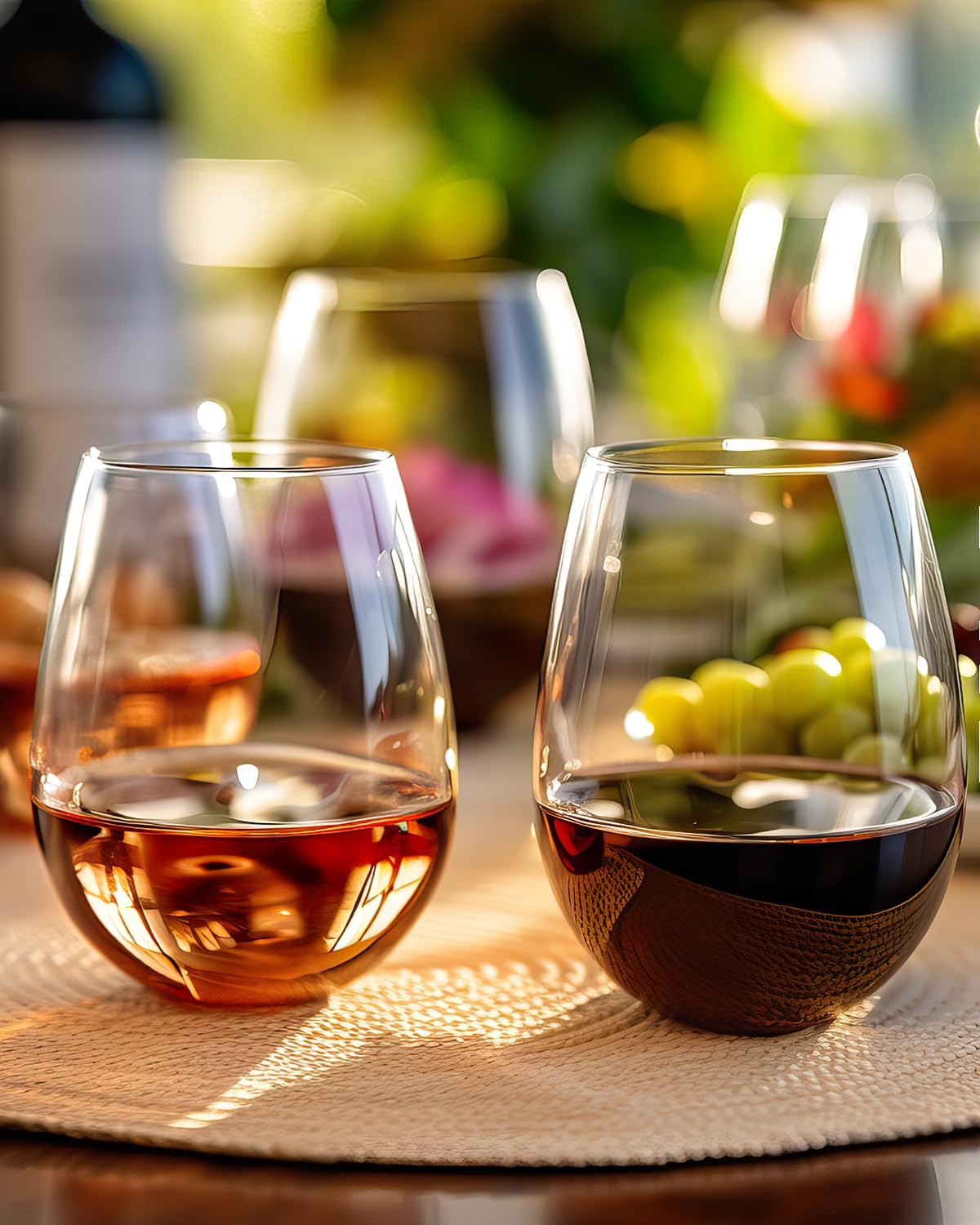 Stemless Wine Glasses Set of 4 - đánh giá và giá Wine Glass Set Crystal