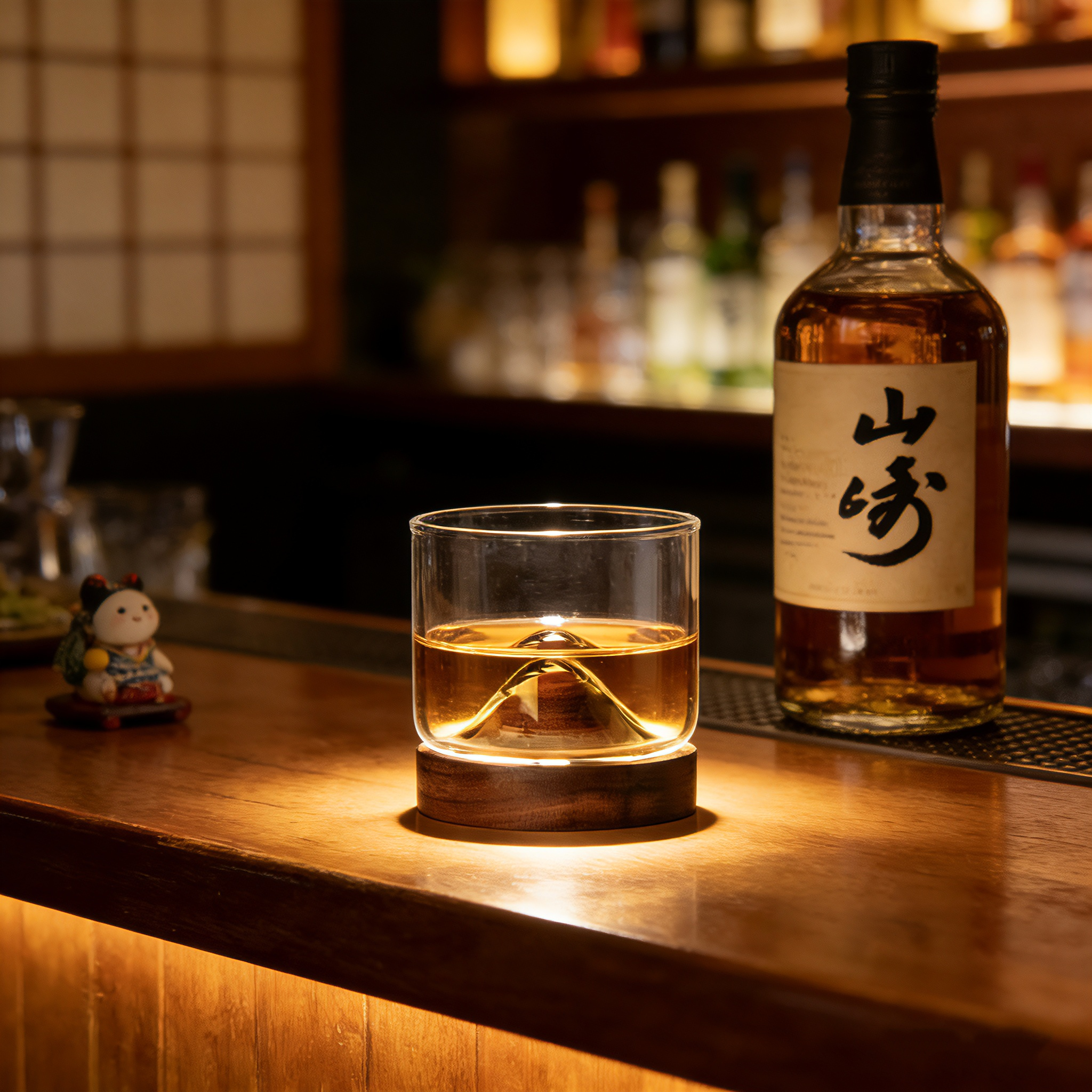 Japanese Style Walnut Coaster  - đánh giá và giá Wine Vodka Beer