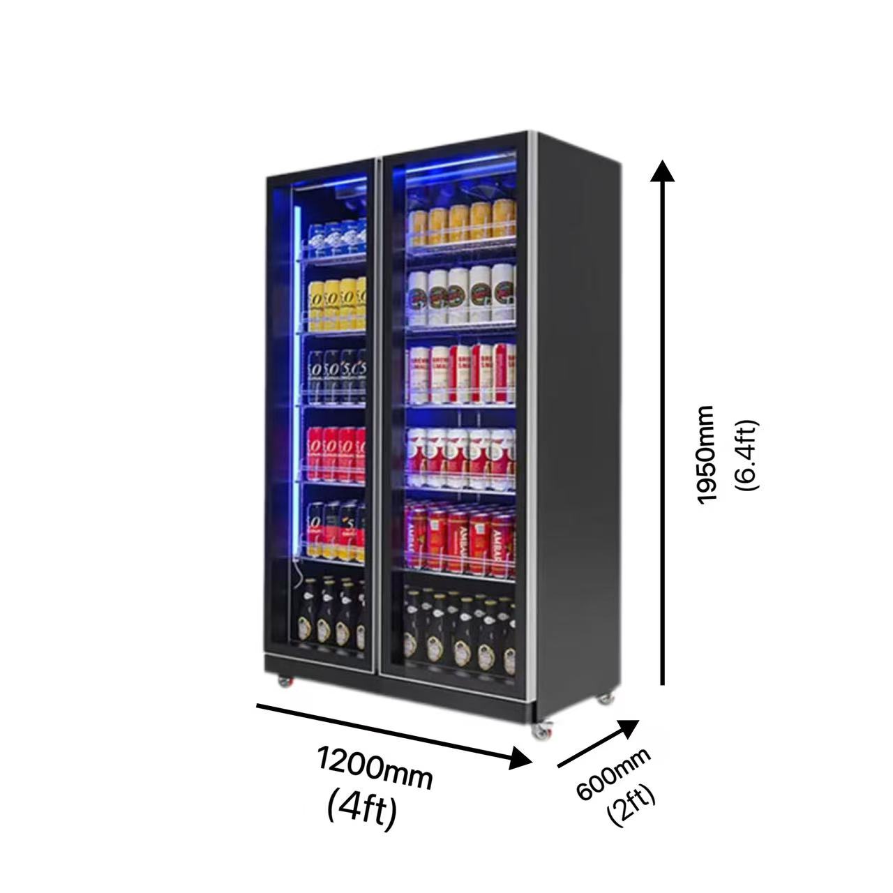 Double-door Air-cooled Refrige - đánh giá và giá Beer & Wine Downtown